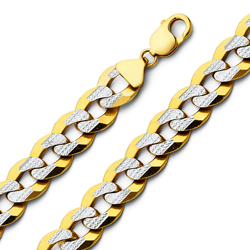 Gold Chain - Pave Curb Link Chain