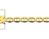 2.5mm 14K Yellow Gold Flat Mariner Link Chain Bracelet 7in thumb 1