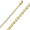 2.5mm 14K Yellow Gold Flat Mariner Chain Necklace 16-24in thumb 0