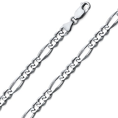 Collier en or 24 carats pour homme 61 cm de large Chaîne Figaro 12 mm de  large : : Mode