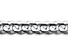 5mm 14K White Gold Men's Concave Curb Cuban Link Chain Necklace 16-30in thumb 1