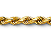 4.5mm 14k Yellow Gold Men's Diamond-Cut Rope Chain Bracelet 8.5in thumb 1