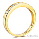 3.5mm Channel-Set CZ Wedding Band in 14K Yellow Gold thumb 1