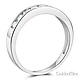 3.5mm Channel-Set Round-Cut CZ Wedding Band in 14K White Gold thumb 1
