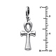 Petite Ankh Pendant in 14K White Gold thumb 1