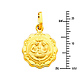 14K Yellow Gold Baptism Pendant thumb 1