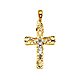 Intricate 14K Two-Tone Gold Crucifix Pendant thumb 1