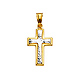 14K Yellow Gold Cross Religious Pendant thumb 1
