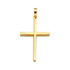 Medium Squared Cross Pendant in 14K Yellow Gold - Classic thumb 1