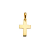 Petite Wide Cross Pendant in 14K Yellow Gold - Classic thumb 1