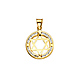 Encircled CZ Star of David Pendant in 14K Yellow Gold thumb 1