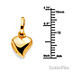 Mini Whimsical Puffed Heart Pendant in 14K Yellow Gold thumb 1