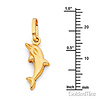 Leaping Dolphin Charm Pendant in 14K Yellow Gold - Petite thumb 1