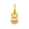 Teddy Bear Charm Pendant in 14K Yellow Gold - Mini thumb 0