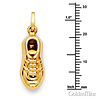 Low-Top Sneaker Shoe Pendant in 14K Yellow Gold - Small thumb 1