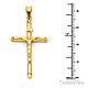 Medium Rod Crucifix Pendant in 14K Yellow Gold - Classic thumb 1