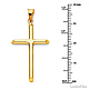 Medium Rod Cross Pendant in 14K Yellow Gold - Classic thumb 2