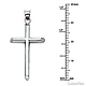 Medium Rod Cross Pendant in 14K White Gold - Classic thumb 1