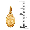 Virgin Mary Miraculous Mini Medal Necklace with Cable Chain - 14K Yellow Gold (16-20in) thumb 1