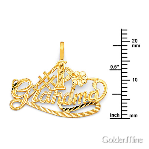 Details about   10k or 14k Yellow Gold Number 1 Nana Grandmother Ladies Talking Charm Pendant