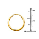 Diamond-Cut Satin Endless Petite Hoop Earrings - 14K Yellow Gold 1.5mm or 0.62 inch thumb 1