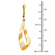 14K 3 Tri-color Gold Fancy Dangle Hanging Earrings thumb 1