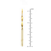 14K Yellow Gold Fancy Beaded Tassel Earrings 85mm thumb 1