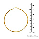 Diamond-Cut Satin Hinge Large Hoop Earrings - 14K Yellow Gold 2mm x 2.16 inch thumb 1