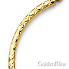 14K Yellow Gold Diamond-Cut Hinge Medium Hoop Earrings - 2mm x 1.3 inch thumb 2
