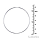 Polished Endless Extra Large Hoop Earrings - 14K White Gold 1.5mm x 2.25 inch thumb 1