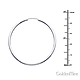 Polished Endless Large Hoop Earrings - 14K White Gold 2mm x 1.8 inch thumb 1