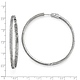 Elliot Skye In & Out 2-Row Pave CZ Large Hoop Earrings - Sterling Silver 3mm x 2.16 inch thumb 1