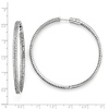 Elliot Skye In & Out 2-Row Pave CZ Large Hoop Earrings - Sterling Silver 3mm x 2.16 inch thumb 1
