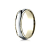 6mm 14K Two-Tone High Polished Comfort Fit Benchmark Wedding Ring thumb 0