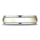 6mm 14K Two-Tone High Polished Comfort Fit Benchmark Wedding Ring thumb 1