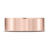 8mm 14K Rose Gold Satin Finish Benchmark Wedding Band thumb 1