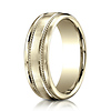 7.5mm 14K Yellow Gold Rope Benchmark Wedding Ring with Satin Finish thumb 0