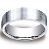 7.5mm Cobaltchrome Satin Flat Design Comfort-Fit Wedding Band thumb 0