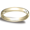 3.5mm Euro Comfort-Fit Flat Classic Wedding Band - 10K, 14K, 18K Yellow Gold thumb 0