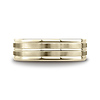 7mm 14K Yellow Gold Four Sided Center Cut Benchmark Wedding Band thumb 1