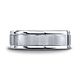 7mm 14K White Gold Four Sided Benchmark Wedding Band thumb 1