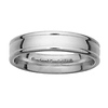 4mm Platinum Designer Edge Comfort Fit Band thumb 0