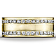 8mm 14k Satin Yellow Gold Eternity Diamond Ring (1.50 ctw) thumb 1