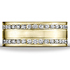 8mm 14k Satin Yellow Gold Eternity Diamond Ring (1.50 ctw) thumb 1