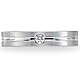 4mm Diamond Flat Comfort Fit Benchmark Promise Ring (0.06ctw) thumb 1