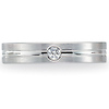 4mm Diamond Flat Comfort Fit Benchmark Promise Ring (0.06ctw) thumb 1