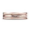 6mm 14K Rose Gold Harvest of Love Benchmark Wedding Band thumb 1