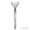 1.25CT Knife-Edge Princess-Cut CZ Engagement Ring Solitaire in 14K White Gold thumb 2