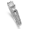 Chic 3 Stone Princess Cut Diamond Wedding Ring Set 1.0ctw thumb 5