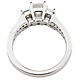 Chic 3 Stone Princess Cut Diamond Wedding Ring Set 1.0ctw thumb 6